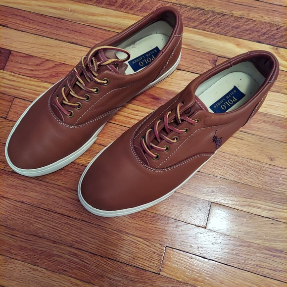 Polo Ralph Lauren Other - Ralph Lauren Vaughn Leather Sneakers, Men's size 12